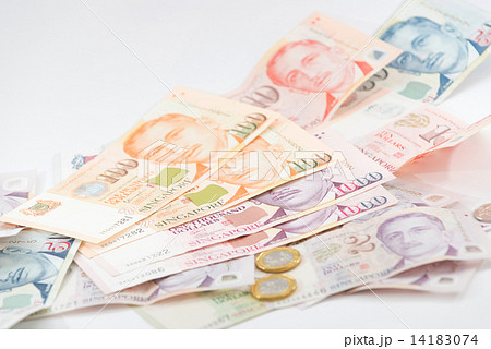 Singapore paper currency and coins 14183074