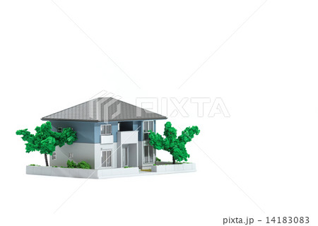 Miniature house on isolated white background 14183083