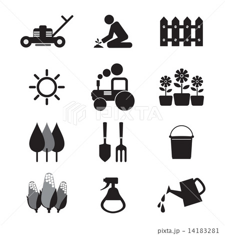 Agricultural Equipment Icons 14183281