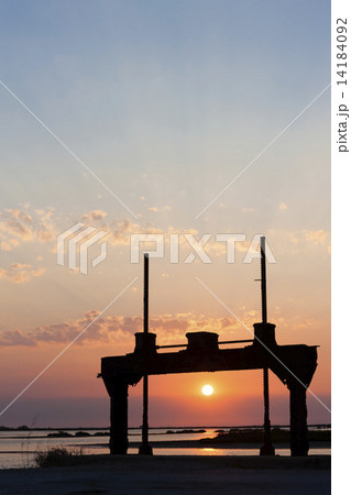 sunset in Camargue, Provence, France sunset in Camargue, Provence, France 14184092