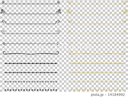 Decorative Line Set Stock Illustration