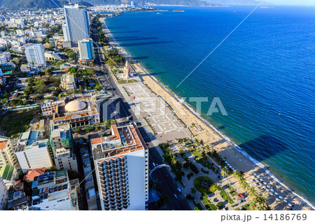 Nha Trang city panorama with sea, Vietnam Nha Trang city panorama with sea, Vietnam 14186769