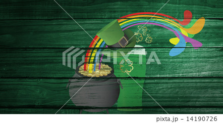 Composite image of patricks day graphics 14190726