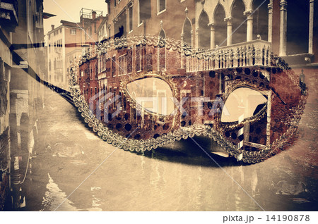 carnival of venice, double exposure 14190878