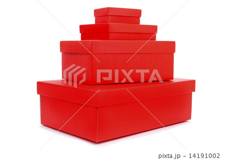pile of red gift boxes 14191002
