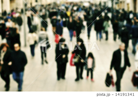 defocused blur background of people walking defocused blur background of people walking 14191341