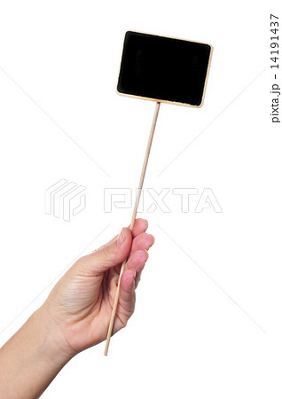 woman with a blackboard 14191437