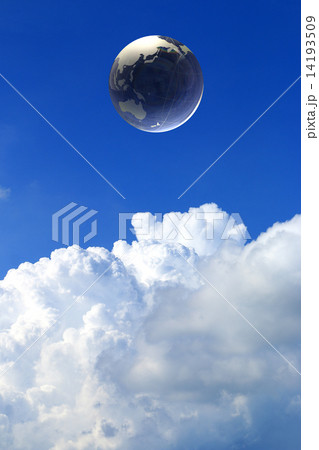 青空と地球儀 青空と地球儀 14193509