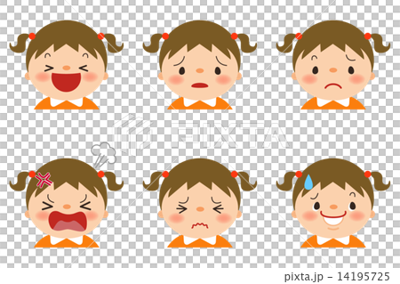 女孩_面部表情模式6 女孩_面部表情模式6 14195725