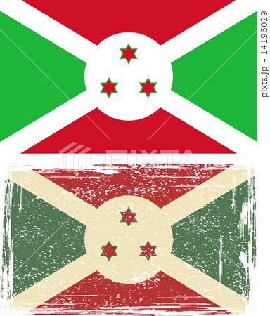 Burundi grunge flag. Vector illustration 14196029