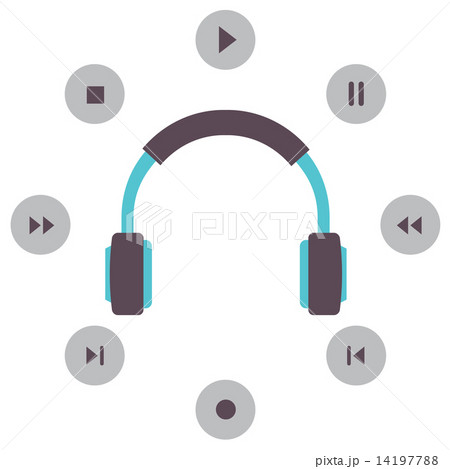 Headphone With Radio Buttons 14197788