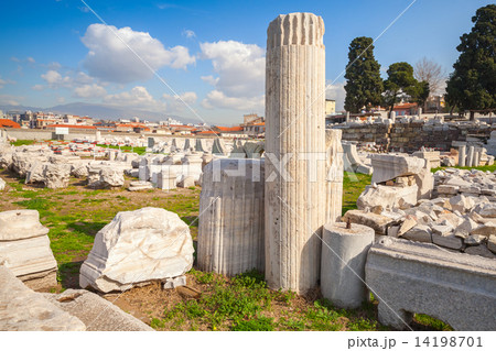 Ruins of Ancient Smyrna in a summer day. Izmir, Turkey Ruins of Ancient Smyrna in a summer day. Izmir, Turkey 14198701