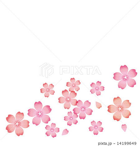 桜 背景 和 和風のイラスト素材