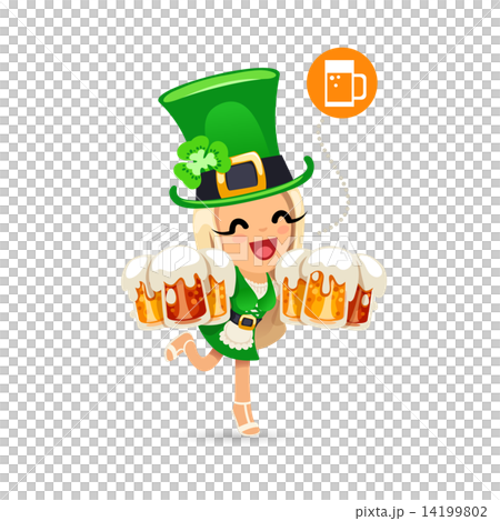 Waitress on the Patricks Day Party 14199802