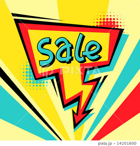 Sale comic speech bubble background in cartoon style. Sale comic speech bubble background in cartoon style. 14201600