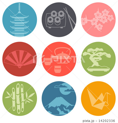 Japan icons and symbols set. 14202336