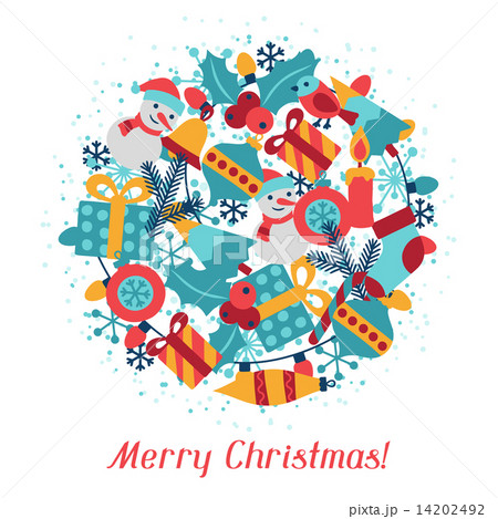 Merry Christmas holiday background for invitation card. Merry Christmas holiday background for invitation card. 14202492
