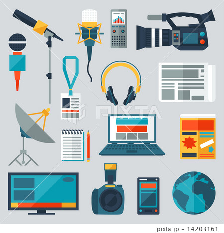 Set of journalism icons. Set of journalism icons. 14203161