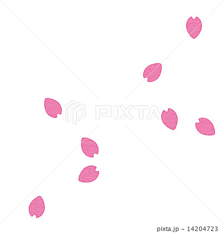 桜 桜の花びらのイラスト素材 14204723 Pixta