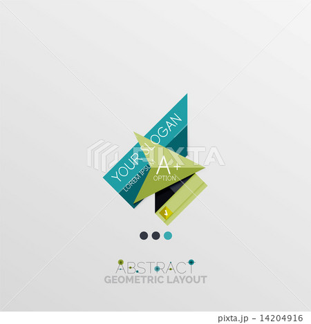 Modern abstract geometric info banner 14204916