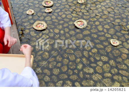 下鴨神社の流し雛 14205621