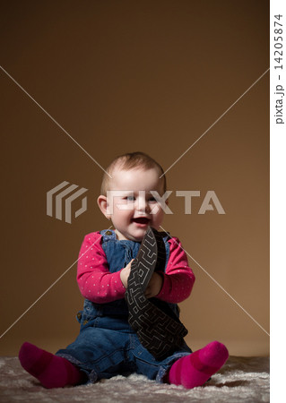 infant baby with black hat 14205874