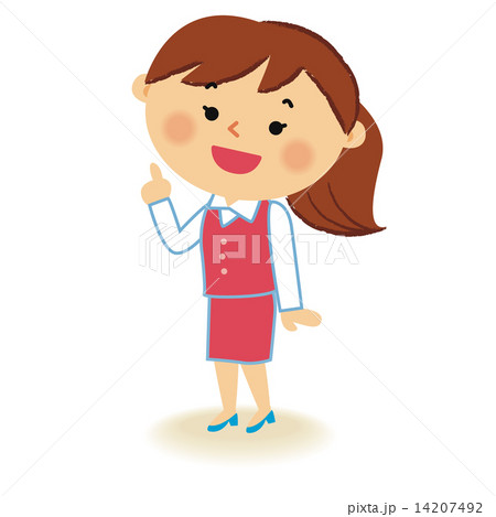 女性社員　ピンク4 14207492