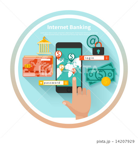 Internet banking and security deposit concept 14207929