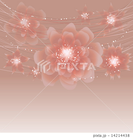 Card or invitation with abstract floral background. 14214438