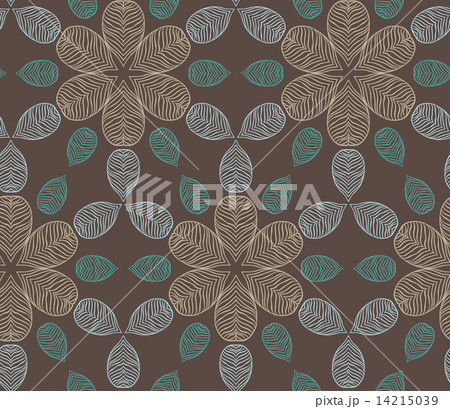 Vector background with hand drawn flowers. (Seamless Pattern) 14215039