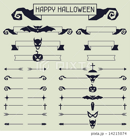 Halloween collection of design elements. 14215074