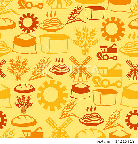 Seamless pattern with agricultural objects Seamless pattern with agricultural objects 14215318