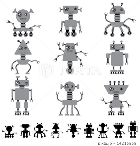 Little abstract robot doodle collection. Little abstract robot doodle collection. 14215858