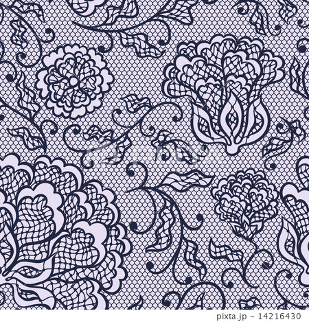 Old lace background, ornamental flowers. Vector texture. Old lace background, ornamental flowers. Vector texture. 14216430
