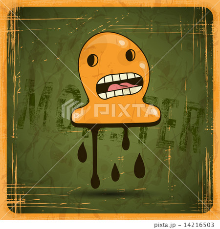 EPS10 vector vintage grunge old card. Monster. EPS10 vector vintage grunge old card. Monster. 14216503