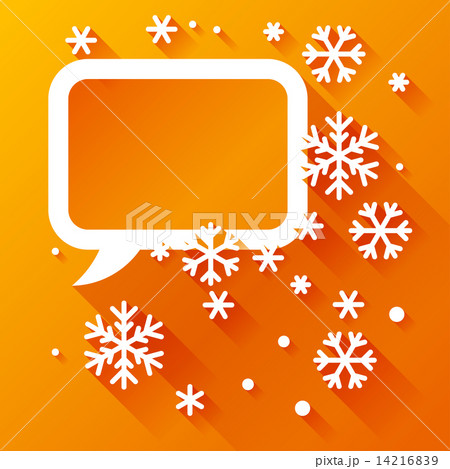 Abstract background with snowflakes in flat design style. Abstract background with snowflakes in flat design style. 14216839