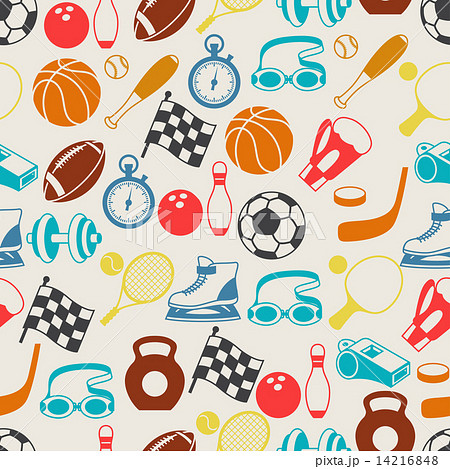 Seamless pattern of sport icons Seamless pattern of sport icons 14216848