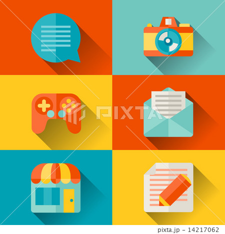 Social media concept illustration in flat design style Social media concept illustration in flat design style 14217062