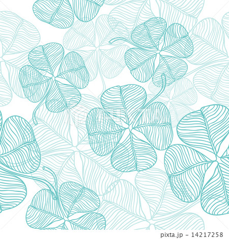 Vector illustration of abstract clover. (Seamless Pattern) Vector illustration of abstract clover. (Seamless Pattern) 14217258