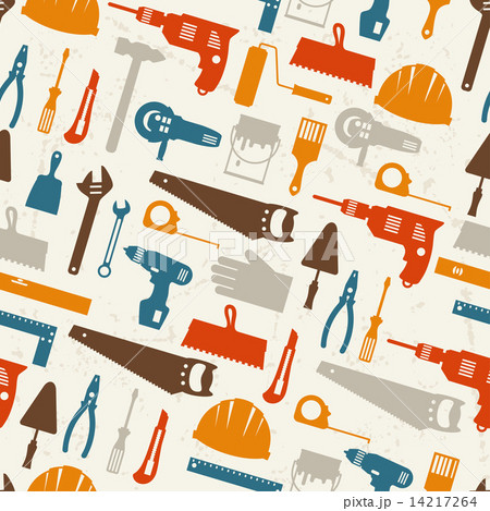 Seamless pattern with repair working tools icons Seamless pattern with repair working tools icons 14217264