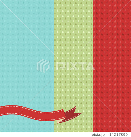 Set of 3 Vector Christmas and New Year seamless patterns. Set of 3 Vector Christmas and New Year seamless patterns. 14217399