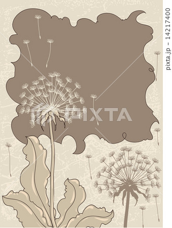 Vintage background with dandelions. 14217400
