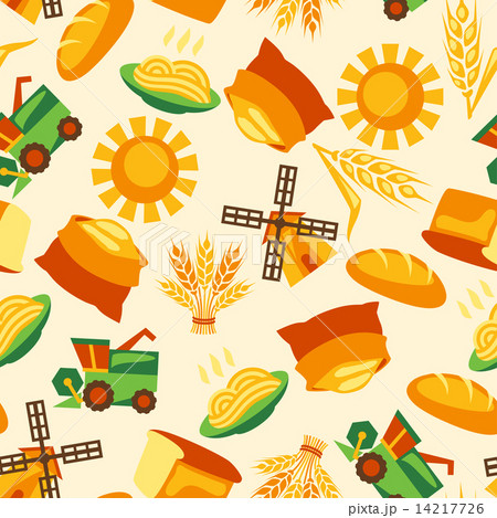 Seamless pattern with agricultural objects Seamless pattern with agricultural objects 14217726