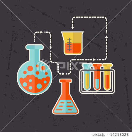 Science concept illustration in flat design style Science concept illustration in flat design style 14218028
