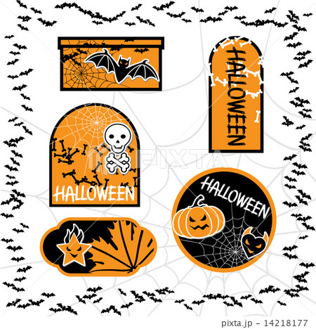 Halloween sale tags isolated. Vector bubbles for you design. Halloween sale tags isolated. Vector bubbles for you design. 14218177