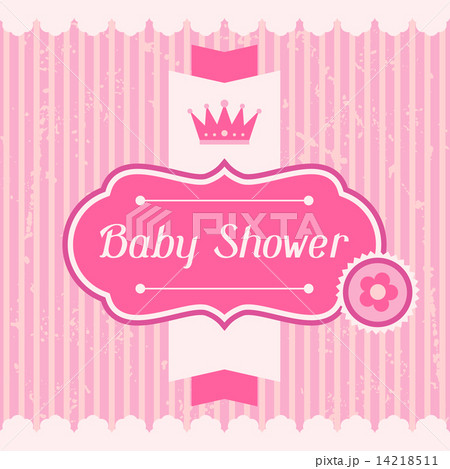 Girl baby shower invitation card. 14218511
