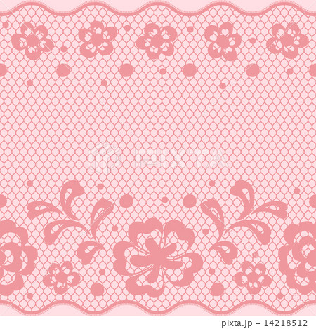Seamless lace pattern, flower vintage vector background. 14218512
