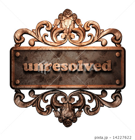 Word on bronze ornament 14227622