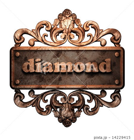 Word on bronze ornament 14229415