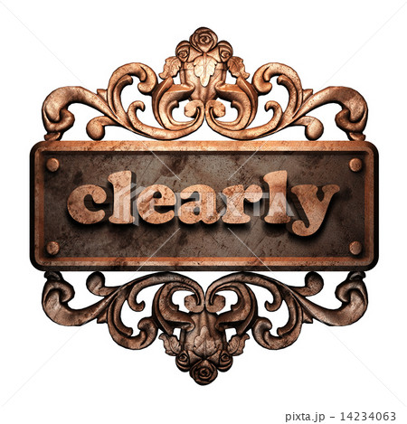 Word on bronze ornament 14234063